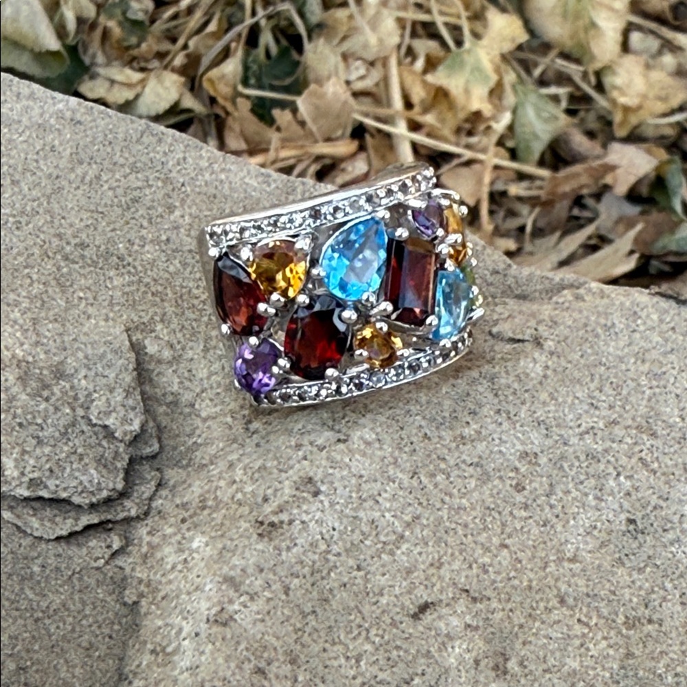 Thailand colorful sterling ring